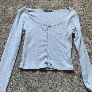 Gray long sleeve Brandy Melville. Size small